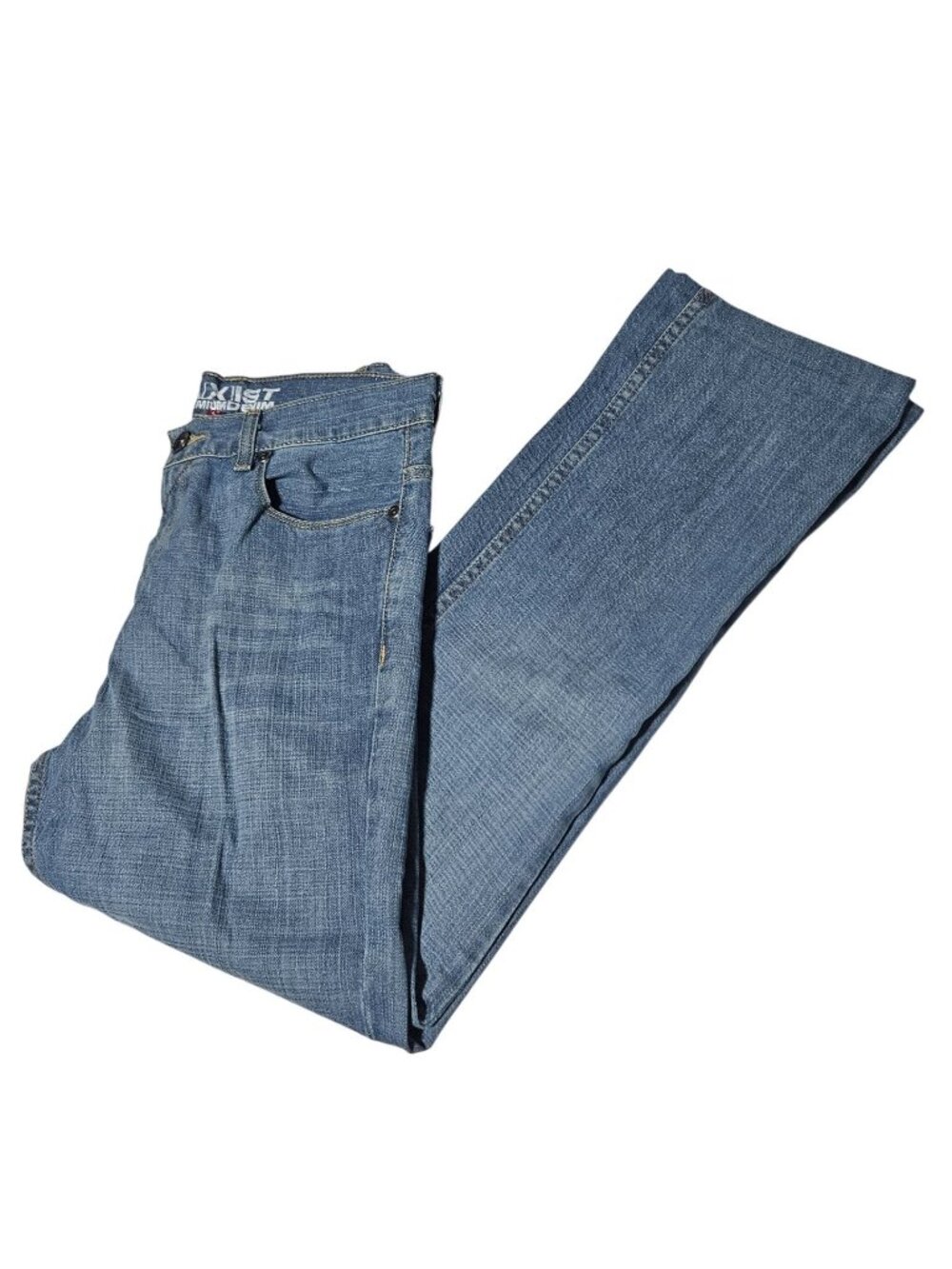 Axist Jeans Mens Size 29 X 30 Straight Leg Mid Rise Light Wash Denim Pant Hemmed